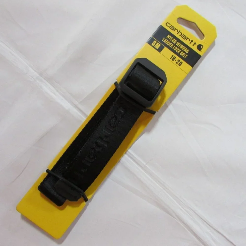 Carhartt Youth Nylon 25mm Webbing Ladder Lock Belt - Black - WB5661-K